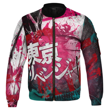 Anime Tokyo Revengers 3D Impreso Cosplay Disfraz Halloween Carnaval Traje cremallera Abrigo de chaqueta hombre